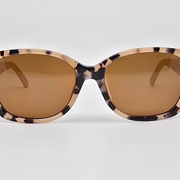 Laguna Eyewear Cleo Tortoise Cream Frame Polarized Brown Lens Sunglasses 56mm main image 8